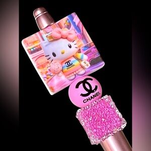 New pink hand crafted hello kitty beaded pen